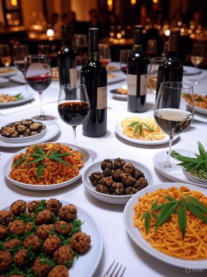 Pairing Cannabis-Infused Foods with Fine Wines