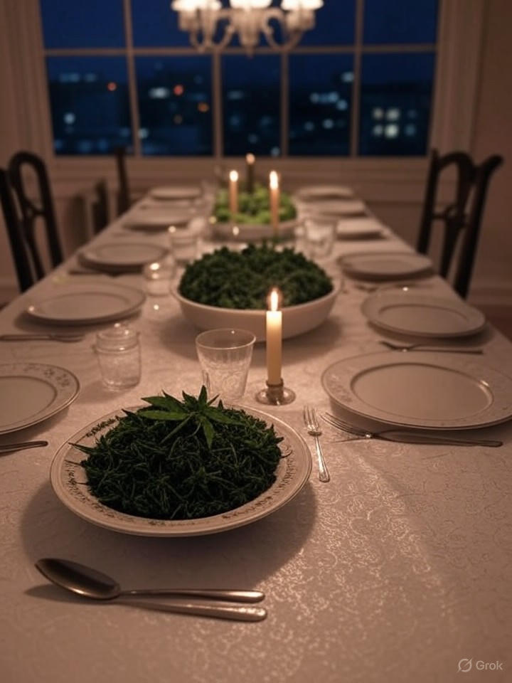 Cannabis-infused fine dining at home