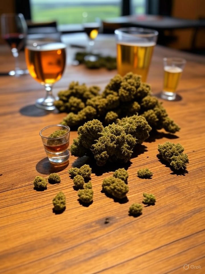 Pairing cannabis with wine, beer, and spirits