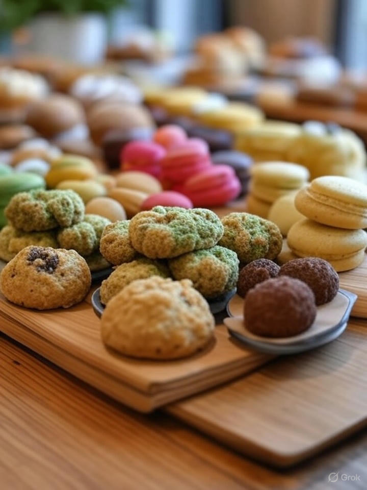 Modern cannabis pastries and plated desserts