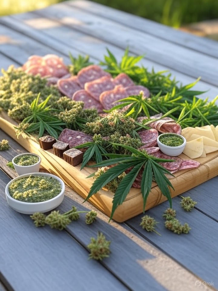 Cannabis charcuterie and grazing boards
