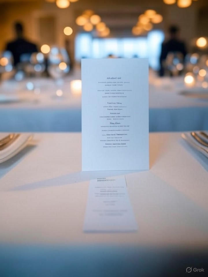 Microdosed menus for social events