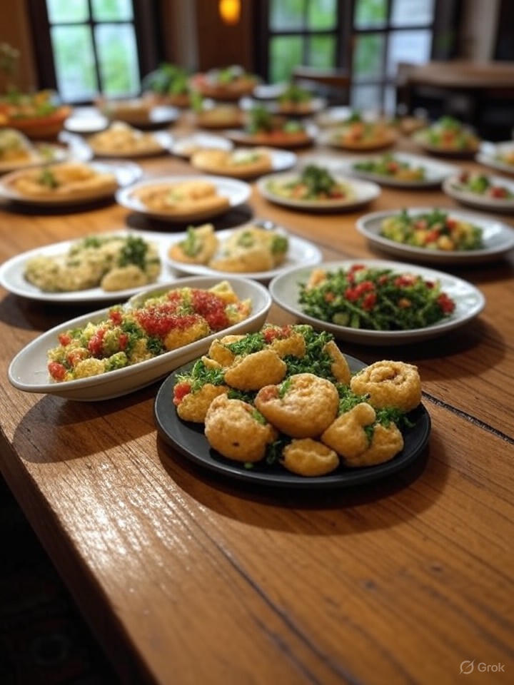 Cannabis-infused tapas and small plates for social gatherings