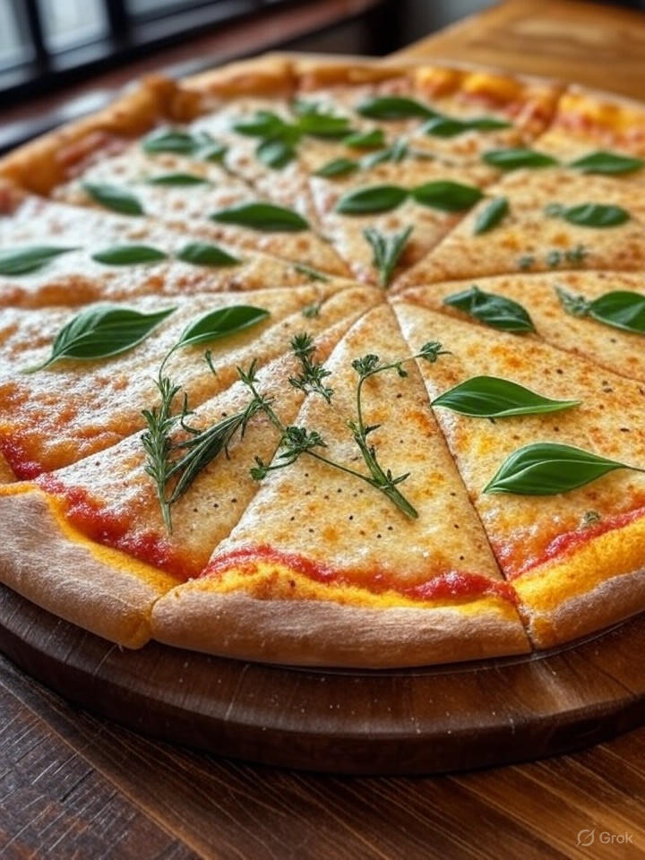 Strain-specific pizza concepts with terpene-forward toppings