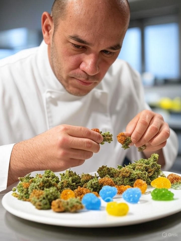 Cannabis in molecular gastronomy: foams, gels, and airs