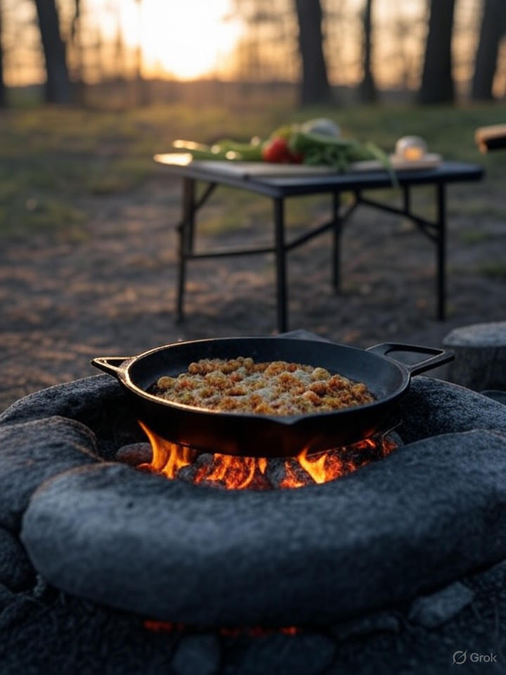 Elevated infused camping and outdoor cooking meals