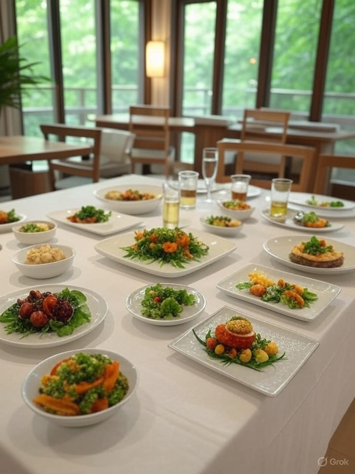 Cannabis-infused spa cuisine and retreat-style menus